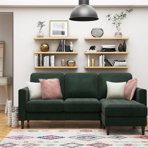CosmoLiving Strummer Reversible Sectional Sofa - Green