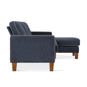 Novogratz Bowen Sectional Sofa - Blue