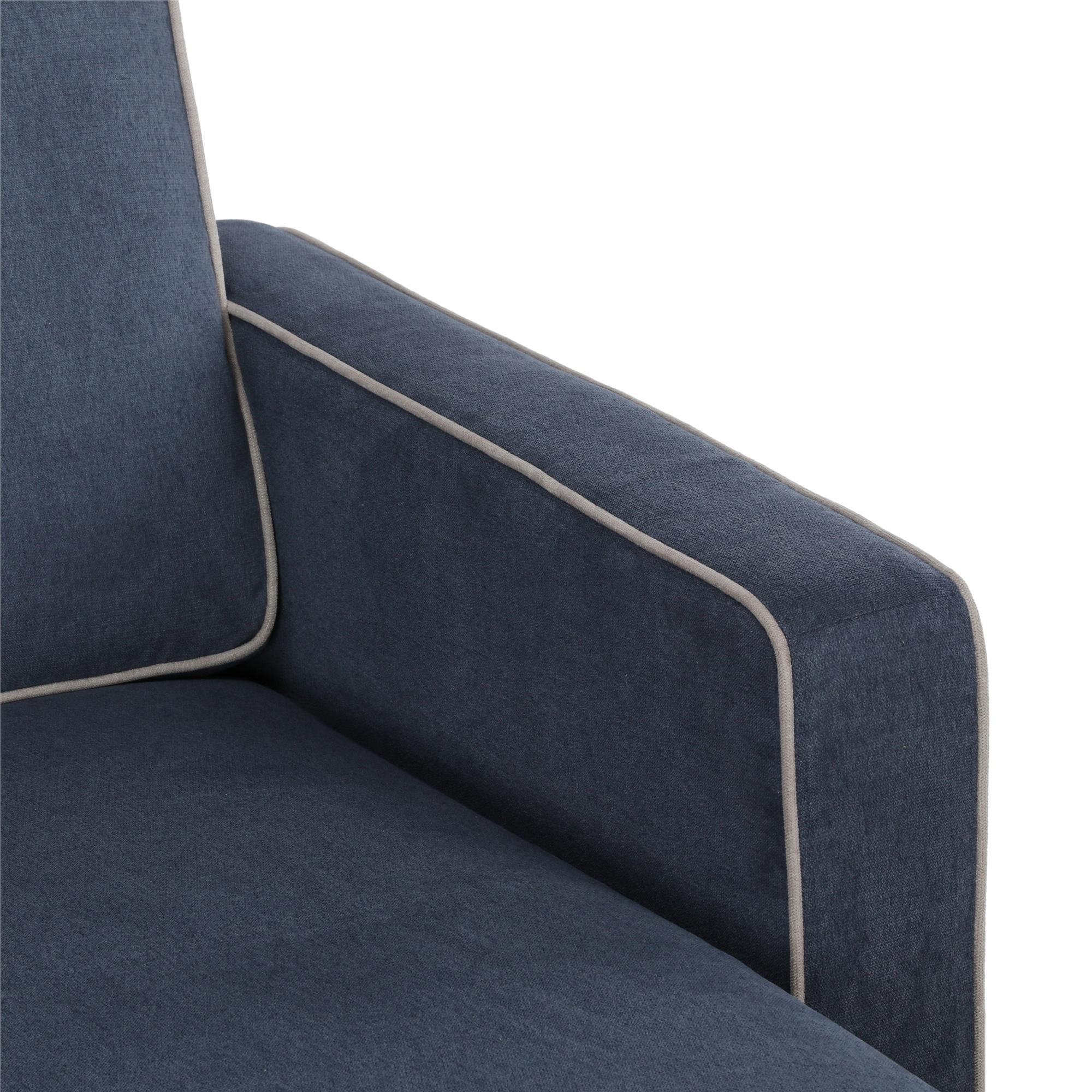 Novogratz Bowen Sectional Sofa - Blue