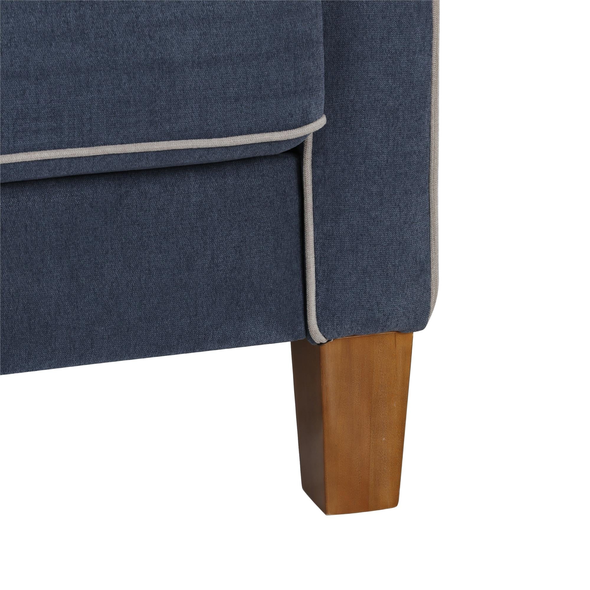Novogratz Bowen Sectional Sofa - Blue