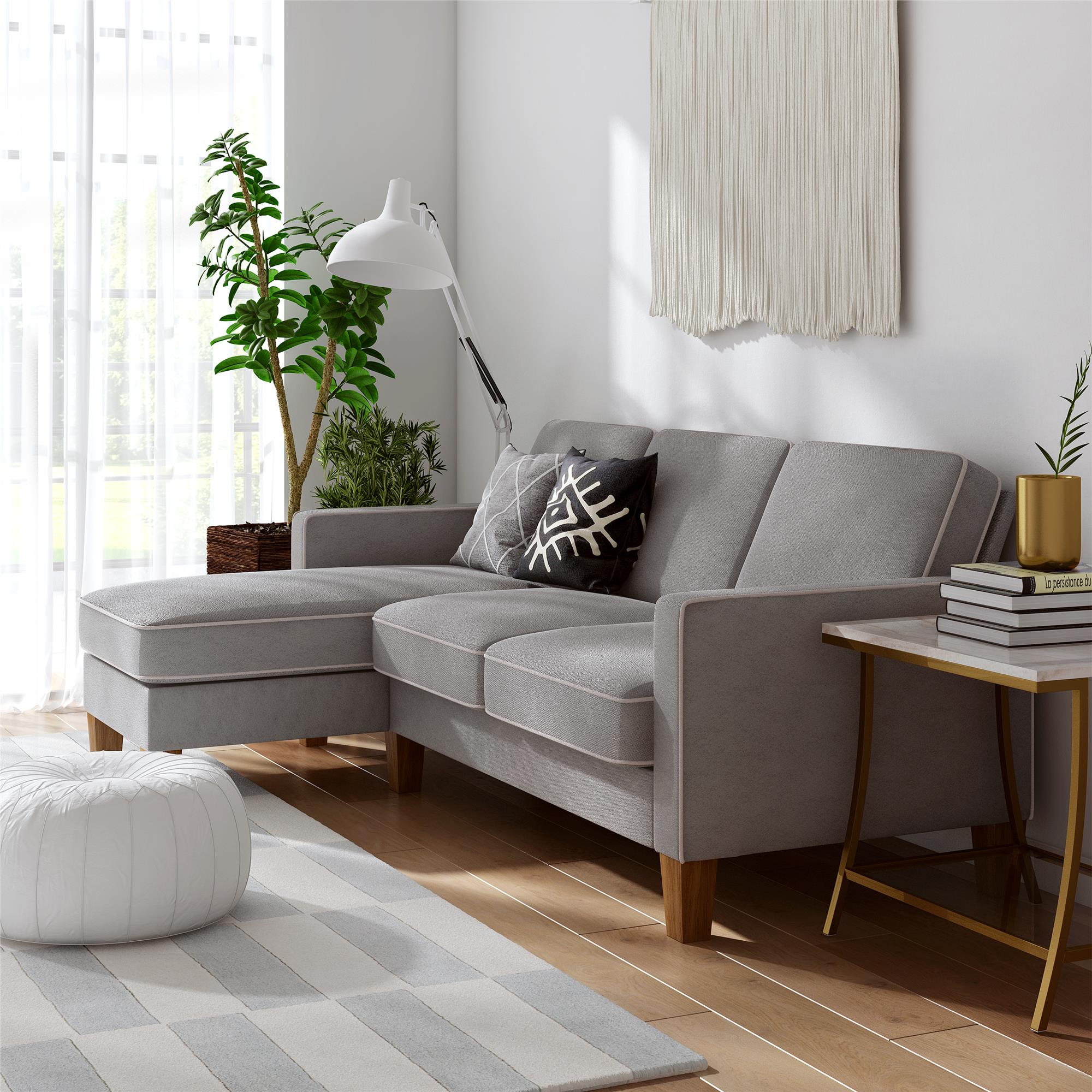 Novogratz Bowen Sectional Sofa - Gray