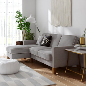Novogratz Bowen Sectional Sofa - Gray
