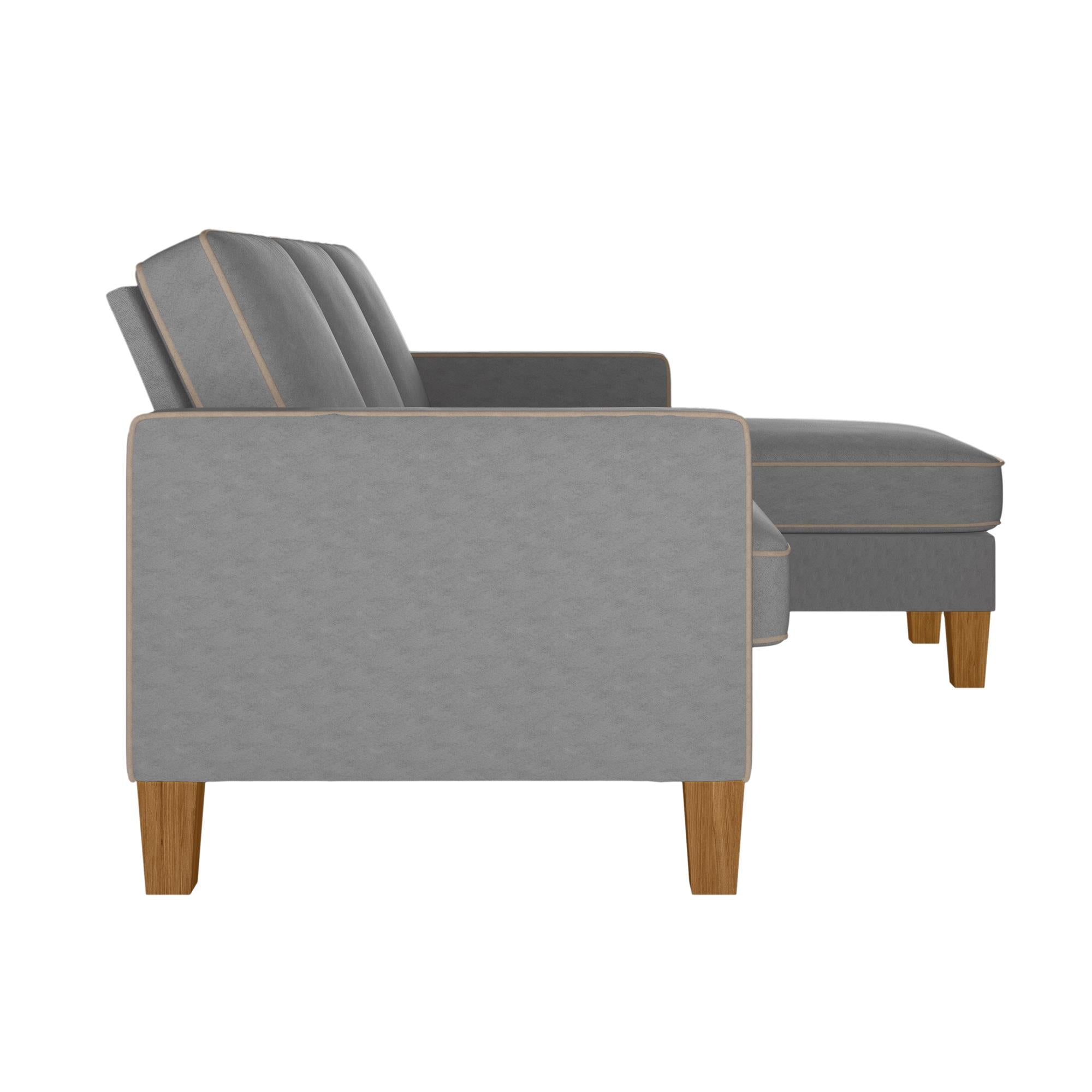 Novogratz Bowen Sectional Sofa - Gray