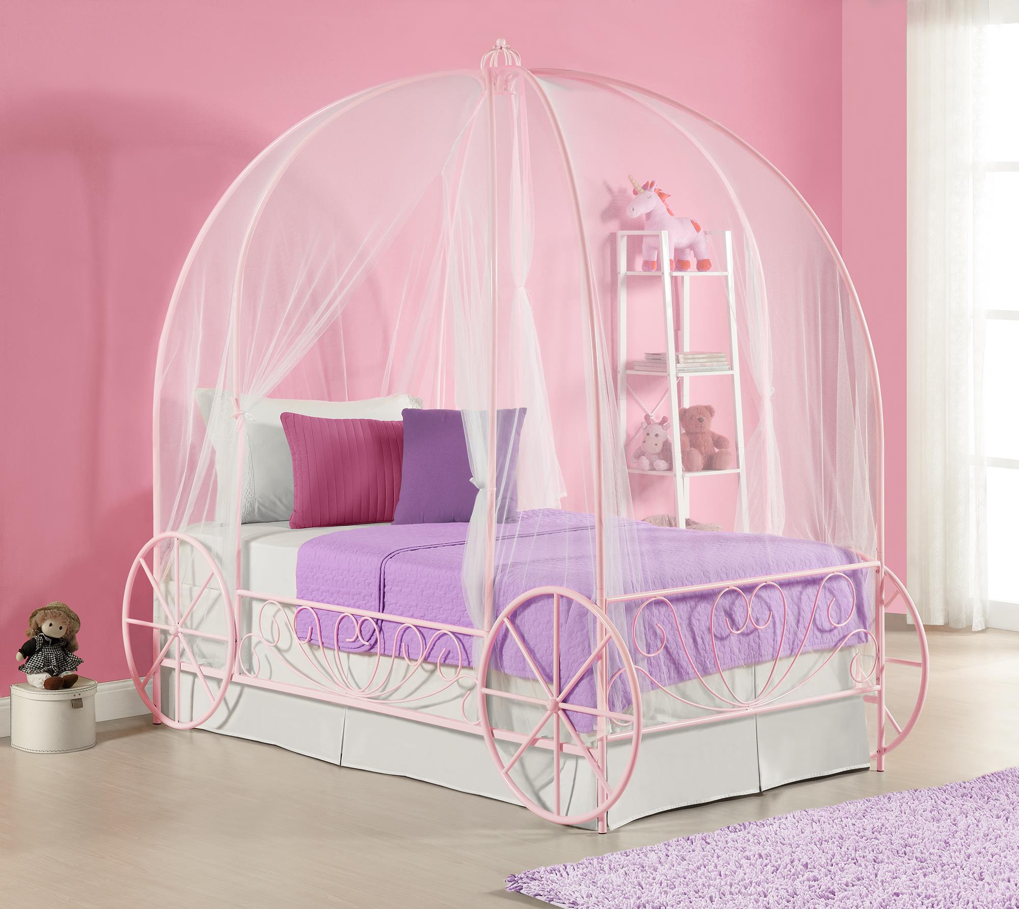 DHP Kids' Carriage Bed - Pink - Twin