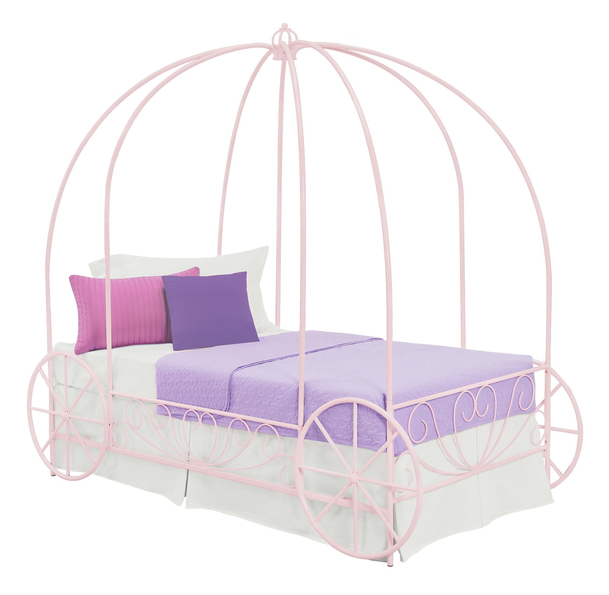 DHP Kids' Carriage Bed - Pink - Twin