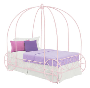 DHP Kids' Carriage Bed - Pink - Twin