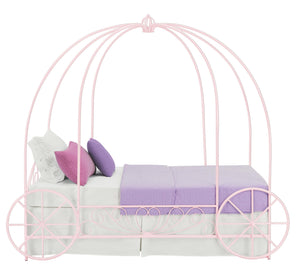 DHP Kids' Carriage Bed - Pink - Twin