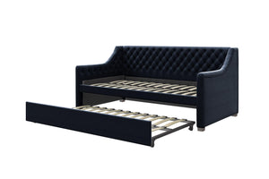 Max & Finn Ambrosia Upholstered Daybed and Trundle - Blue - Twin