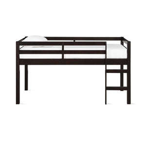 DHP Milton Kids' Low Wood Loft Bed - Espresso