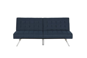 DHP Emily Armless Futon Sofa Bed - Navy