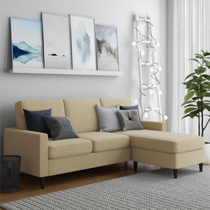 DHP Kaci Sectional Sofa - Beige