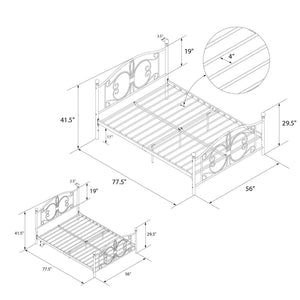 DHP Bombay Metal Bed Frame - White - Full