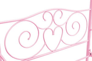 DHP Canopy Metal Bed - Pink - Twin