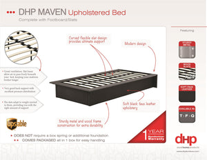 DHP Maven Bed Frame - Black - Queen