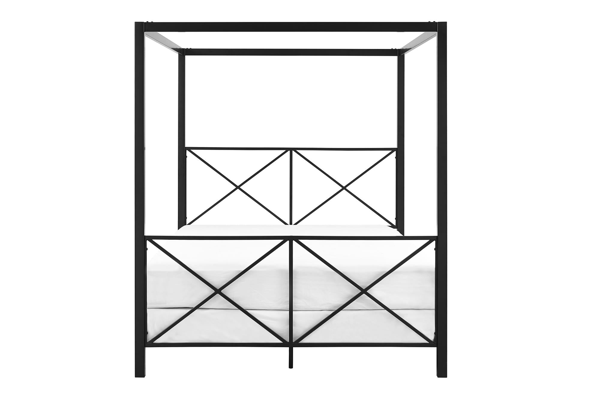 DHP Rosedale Metal Canopy Bed - Black - Queen