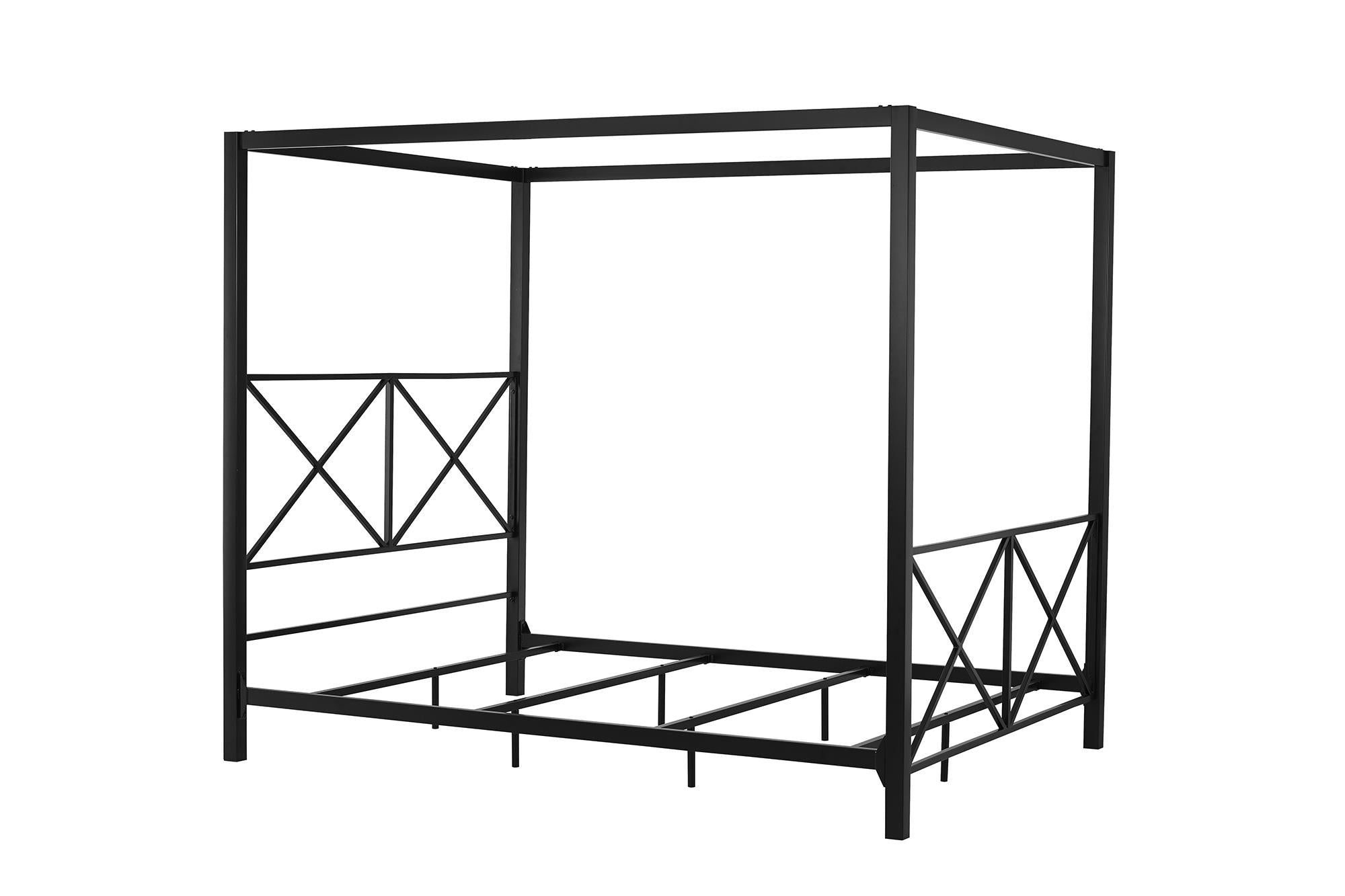 DHP Rosedale Metal Canopy Bed - Black - Queen