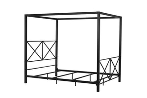 DHP Rosedale Metal Canopy Bed - Black - Queen