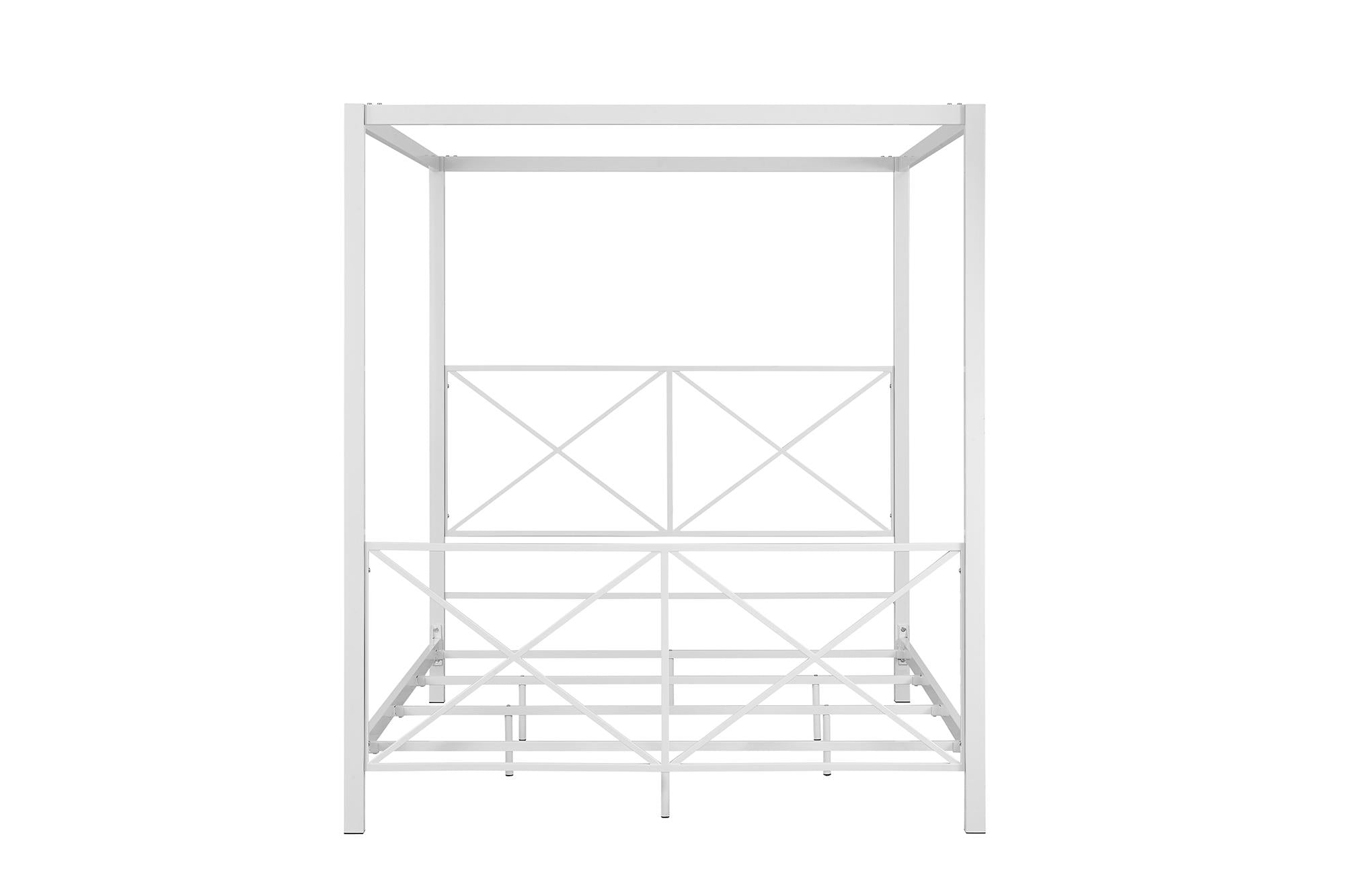 DHP Rosedale Metal Canopy Bed - White - Queen