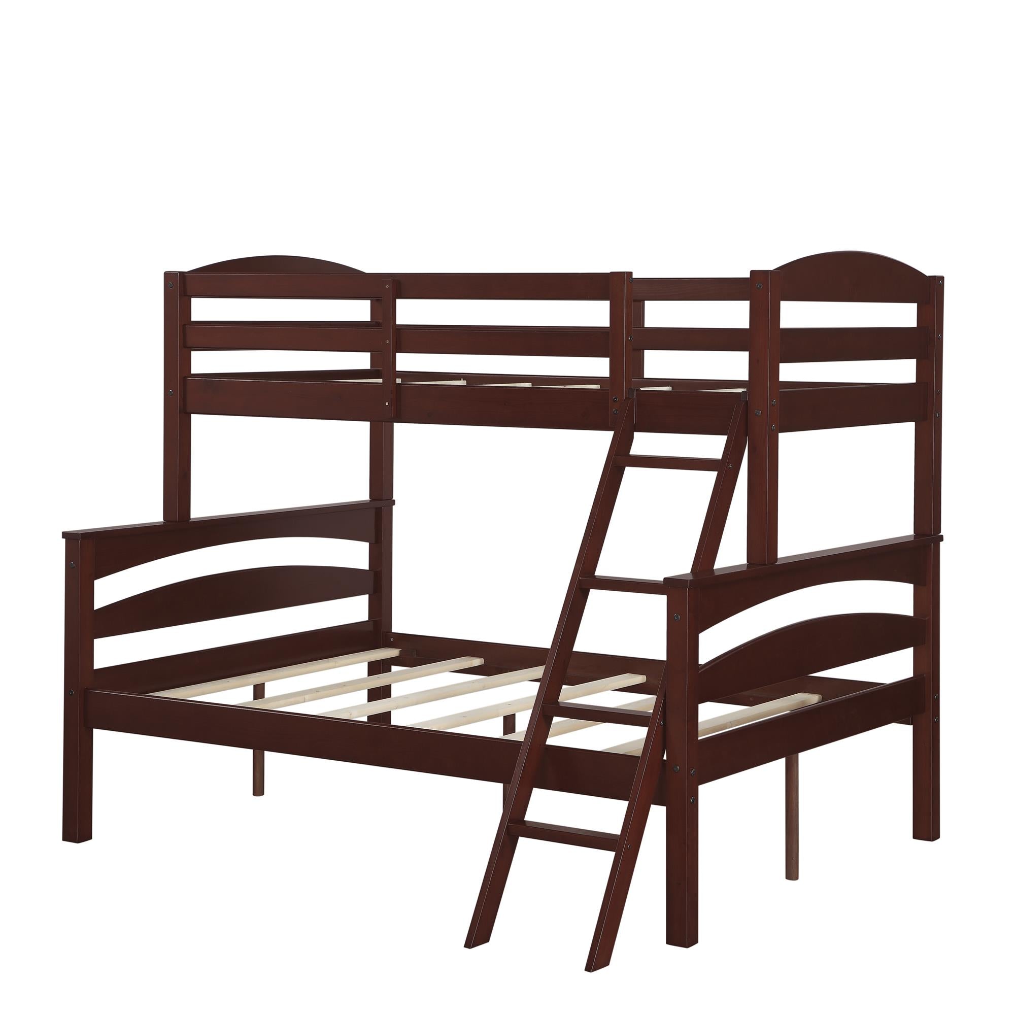 DHP Brady Kids' Wood Bunk Bed - Espresso