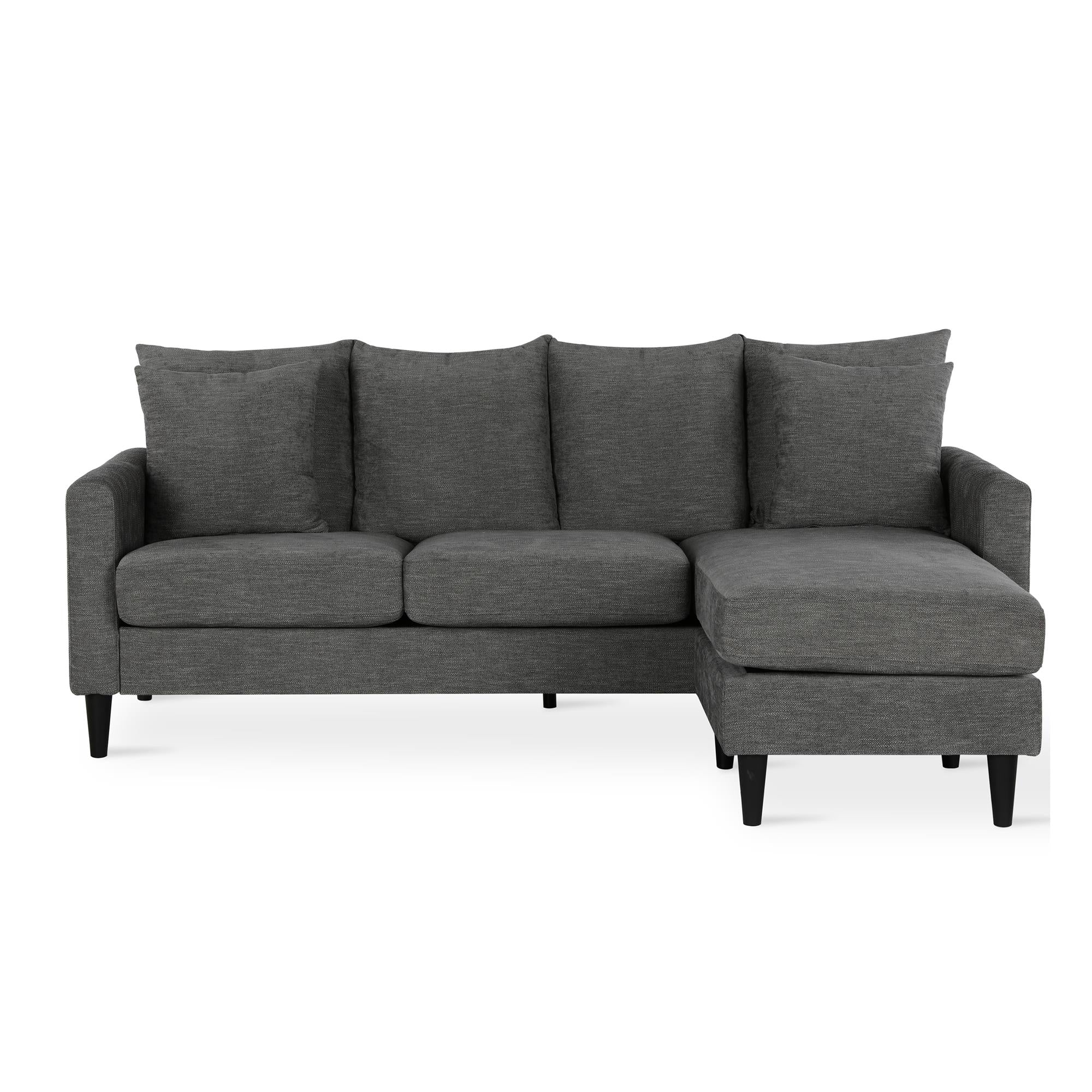 DHP Forbin Sectional Sofa - Gray