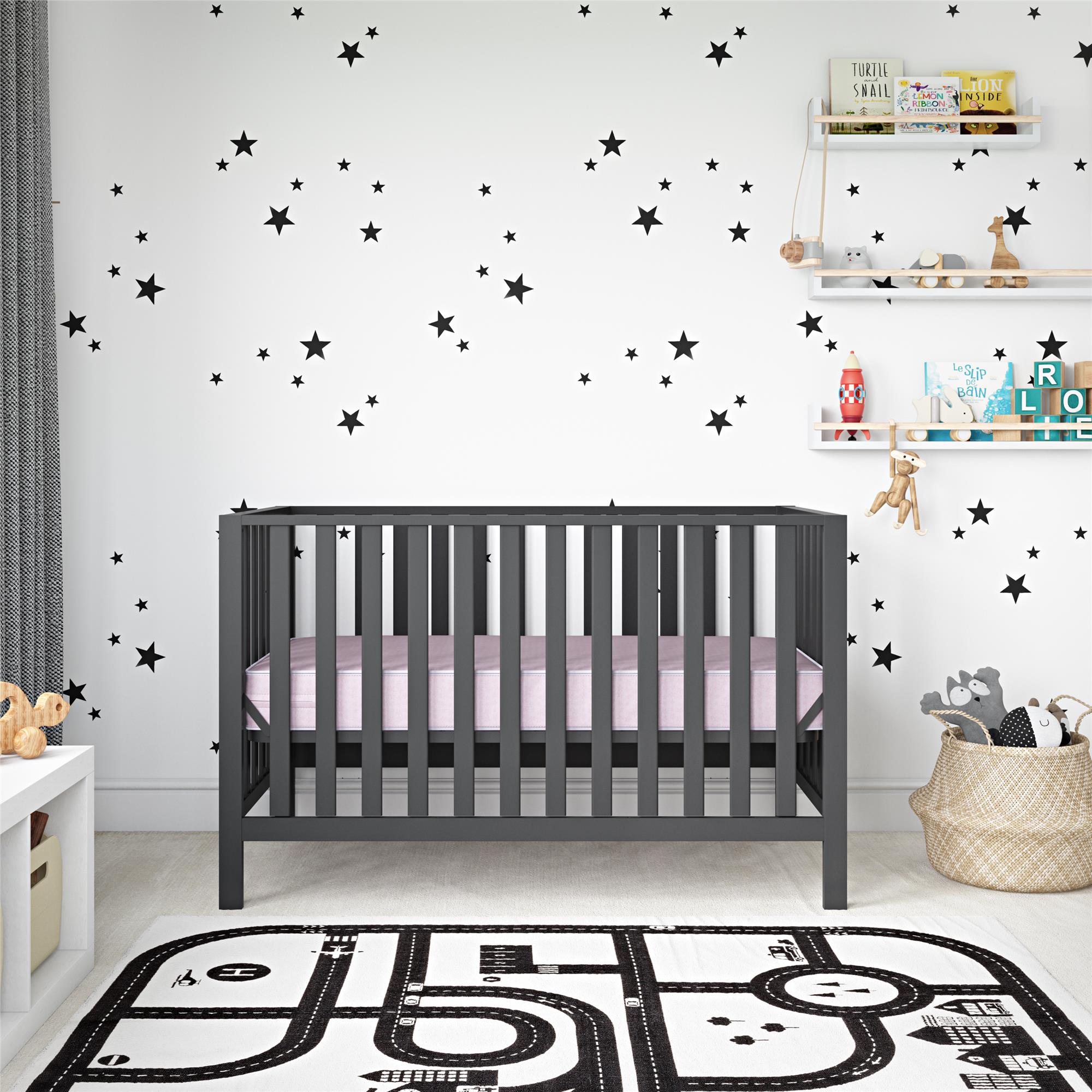 Safety 1st Heavenly Dreams Baby Crib and Toddler Bed Mattress, Pink - Light Pink - Crib & Toddler Mattress