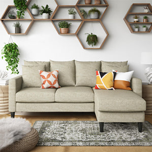 DHP Forbin Sectional Sofa - Beige
