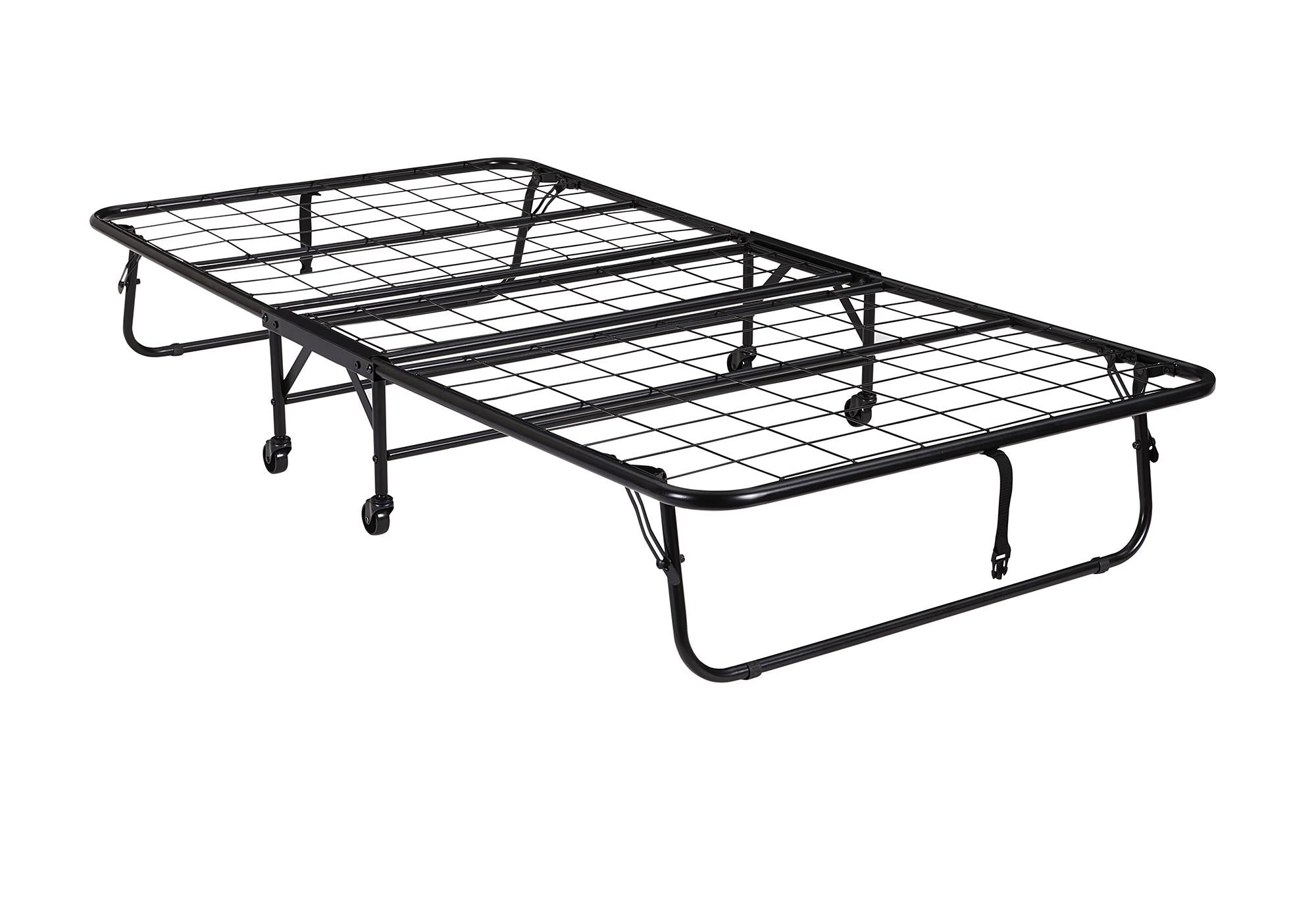 DHP Folding Cot Guest Bed with 5" Mattress - Black - Twin
