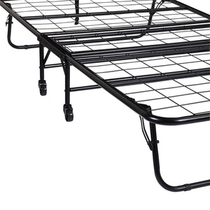 DHP Folding Cot Guest Bed with 5" Mattress - Black - Twin