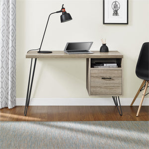 Ameriwood Home Landon Computer Desk - Distressed Gray Oak
