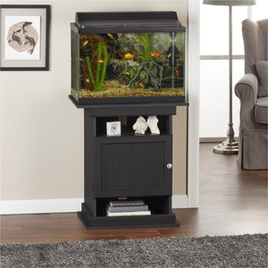 Ollie & Hutch Flipper™ 10/20 Gallon Aquarium or Terrarium Stand - Black Oak