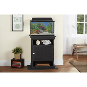 Ollie & Hutch Flipper™ 10/20 Gallon Aquarium or Terrarium Stand - Black Oak