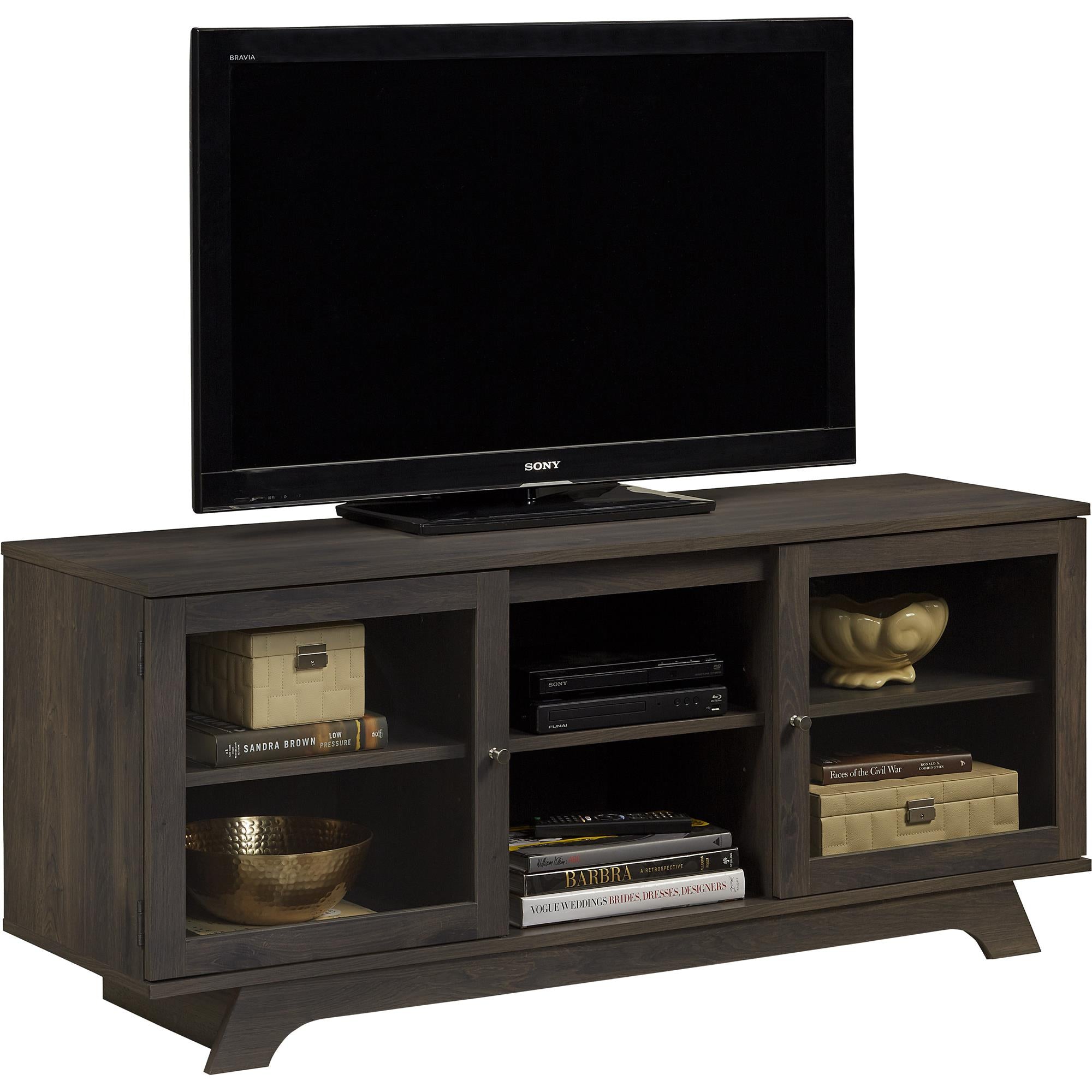Ameriwood Home Englewood TV Stand for TVs up to 55" - Weathered Oak