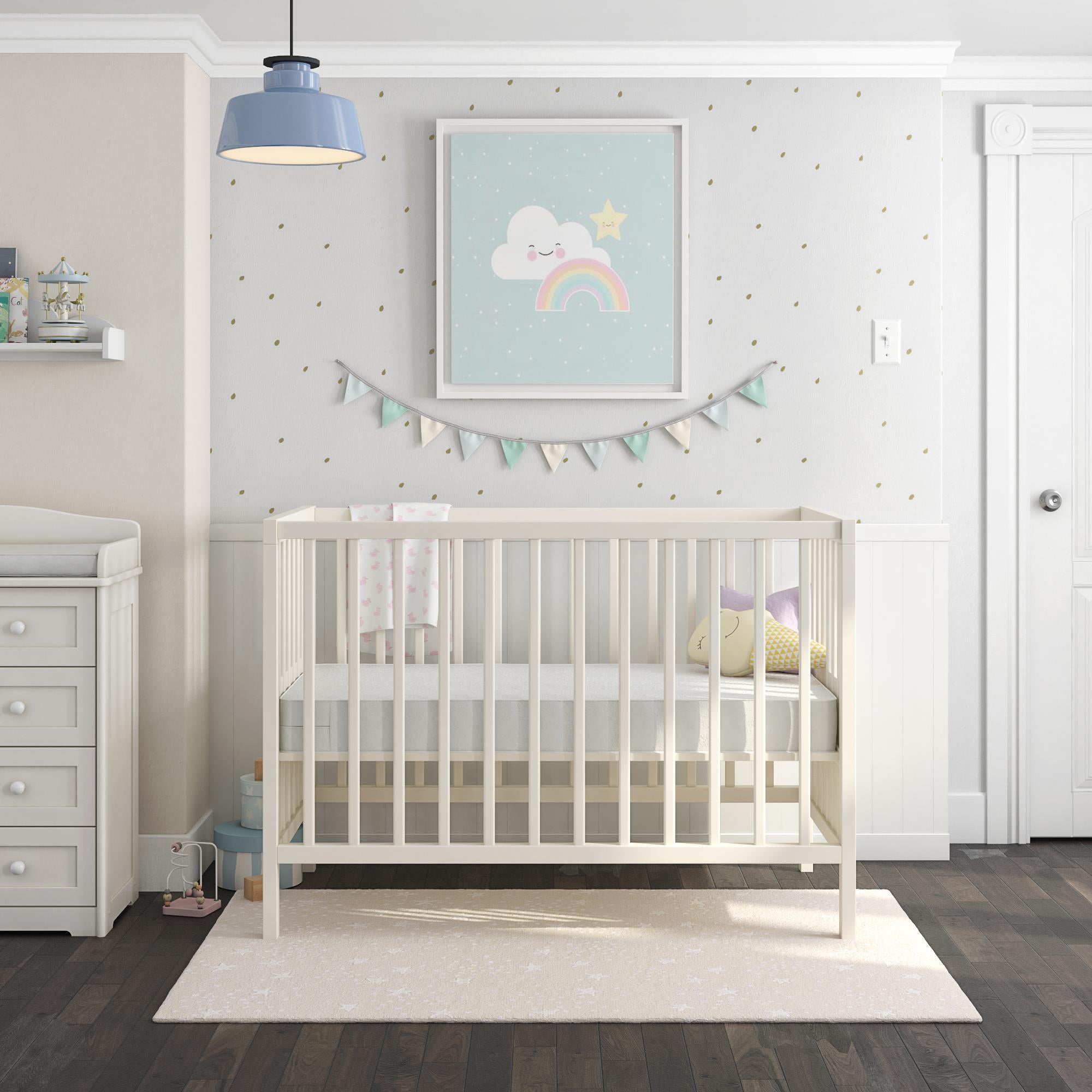 Safety 1st Sweet Dreams Standard Firm Baby Crib & Toddler Bed Mattress - White - Crib & Toddler Mattress