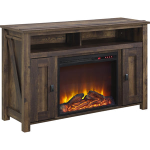 Ameriwood Home Farmington Electric Fireplace TV Console for TVs up to 50" - Rustic