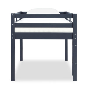 DHP Milton Kids' Low Wood Loft Bed - Blue
