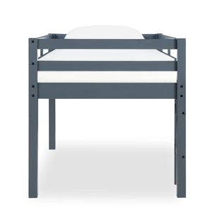 DHP Milton Kids' Low Wood Loft Bed - Gray