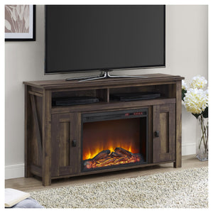 Ameriwood Home Farmington Electric Fireplace TV Console for TVs up to 50" - Rustic