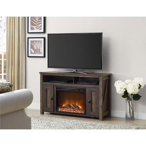 Ameriwood Home Farmington Electric Fireplace TV Console for TVs up to 50" - Rustic