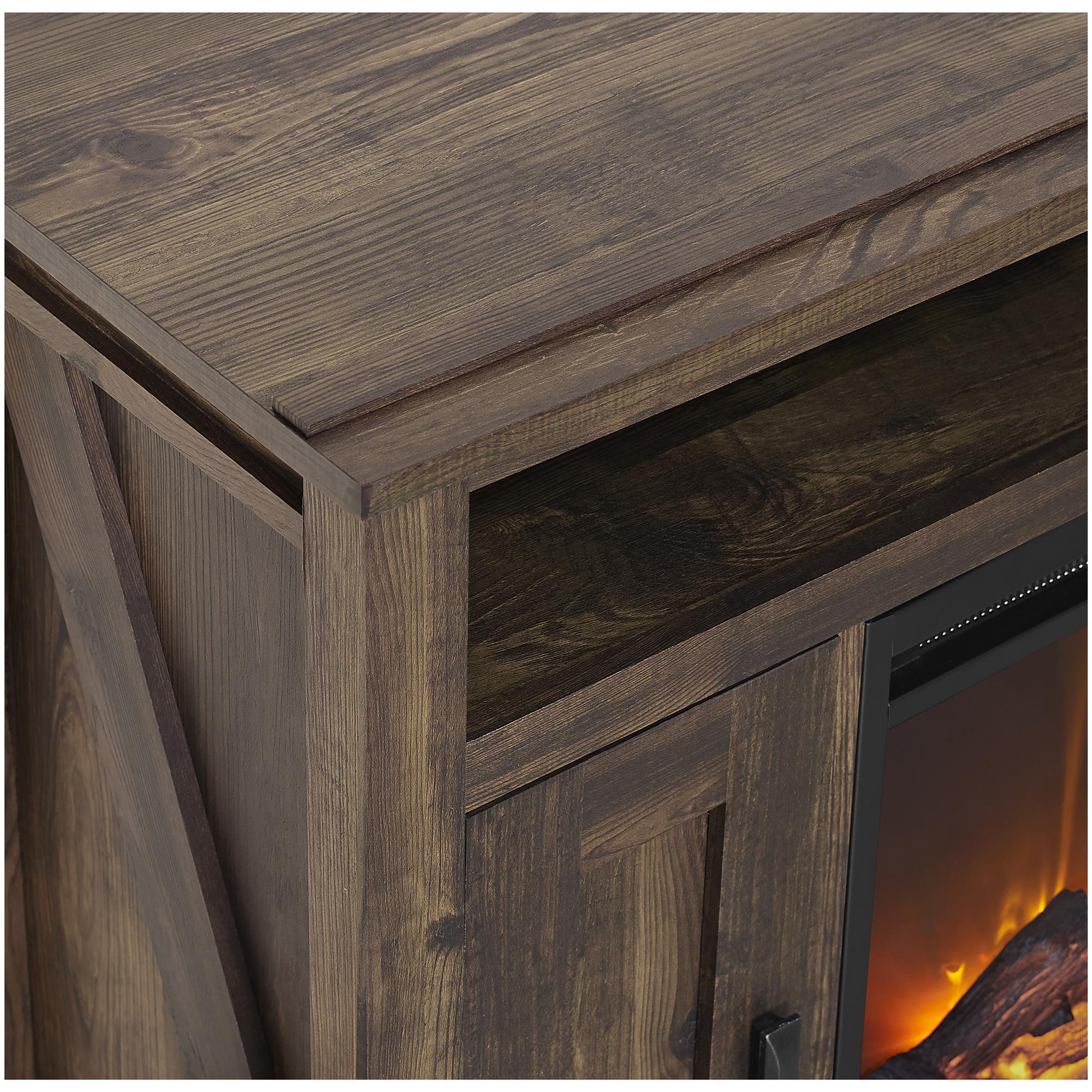 Ameriwood Home Farmington Electric Fireplace TV Console for TVs up to 50" - Rustic