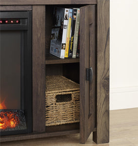 Ameriwood Home Farmington Electric Fireplace TV Console for TVs up to 50" - Rustic