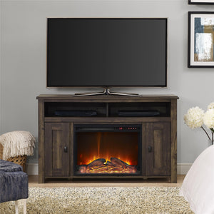 Ameriwood Home Farmington Electric Fireplace TV Console for TVs up to 50" - Rustic