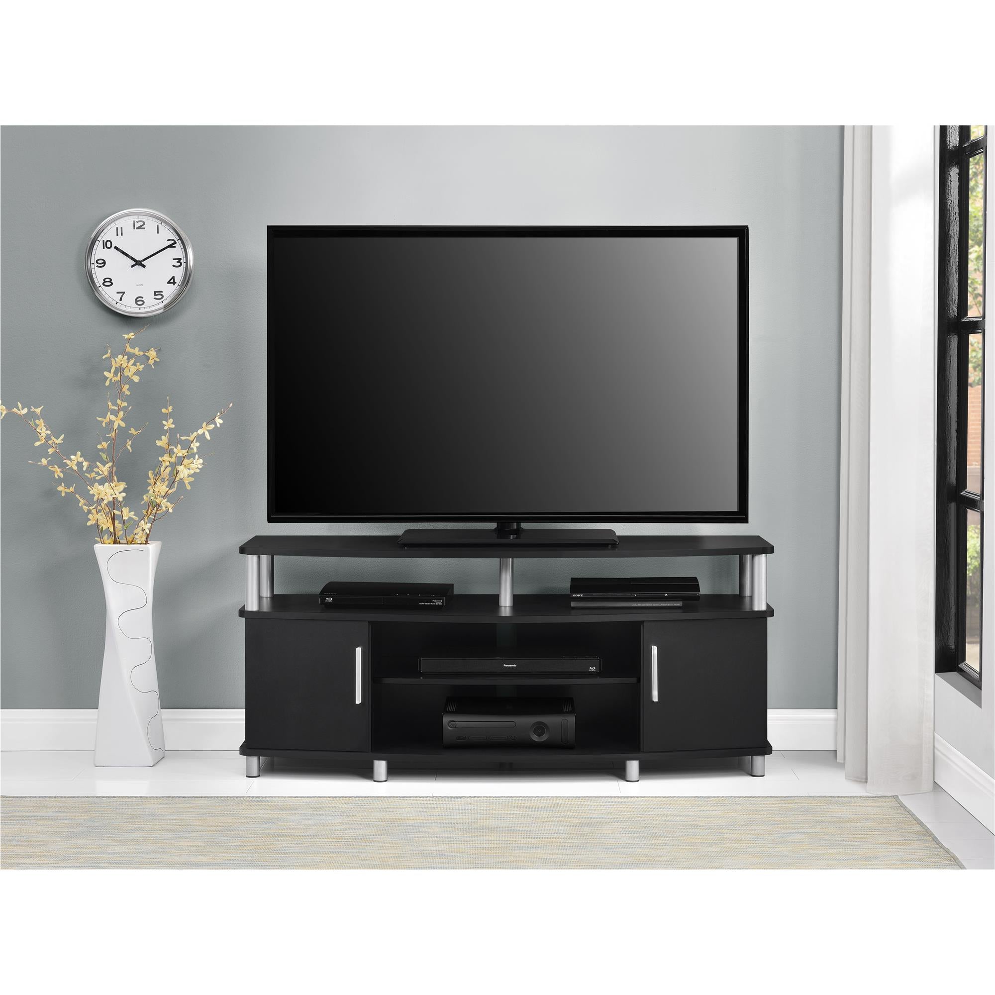Ameriwood Home Carson TV Stand for TVs up to 50" - Black