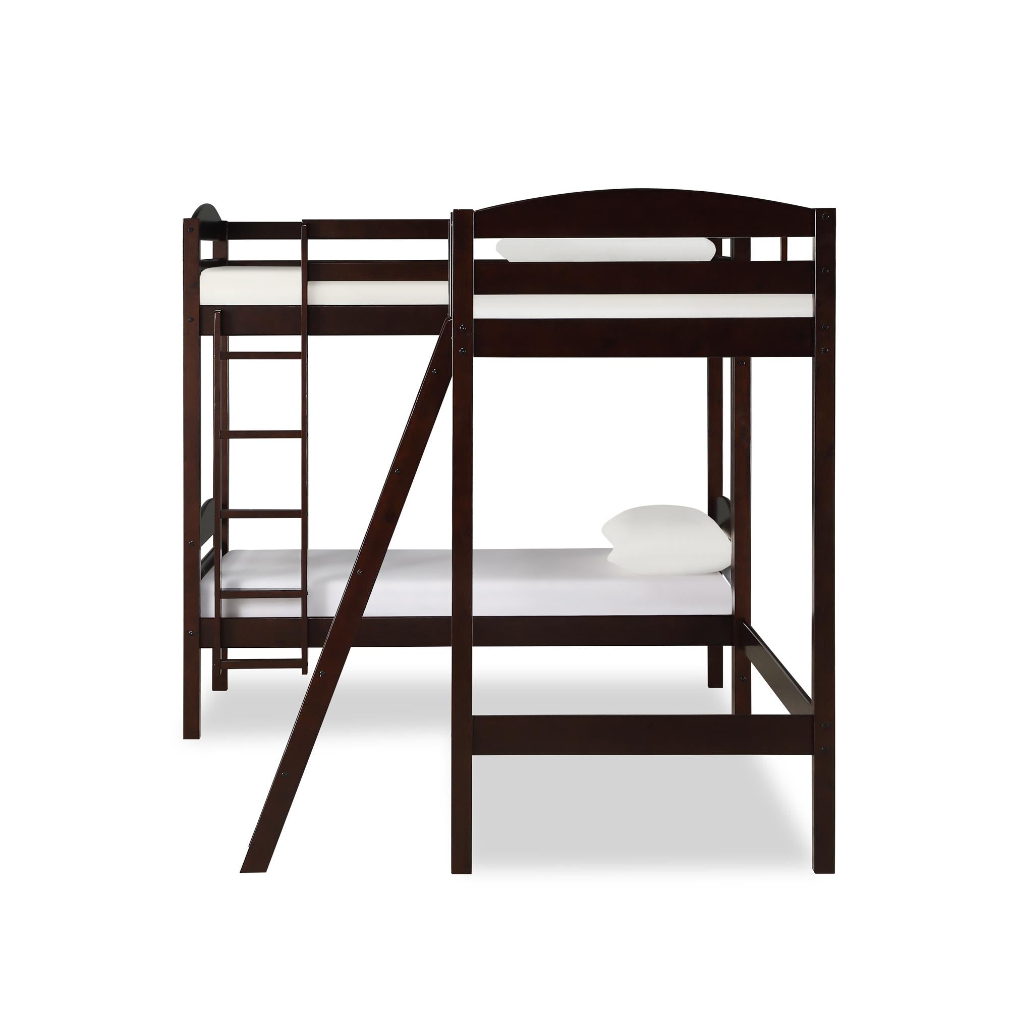 DHP Clearwater Wood Triple Bunk Bed - Espresso - Twin