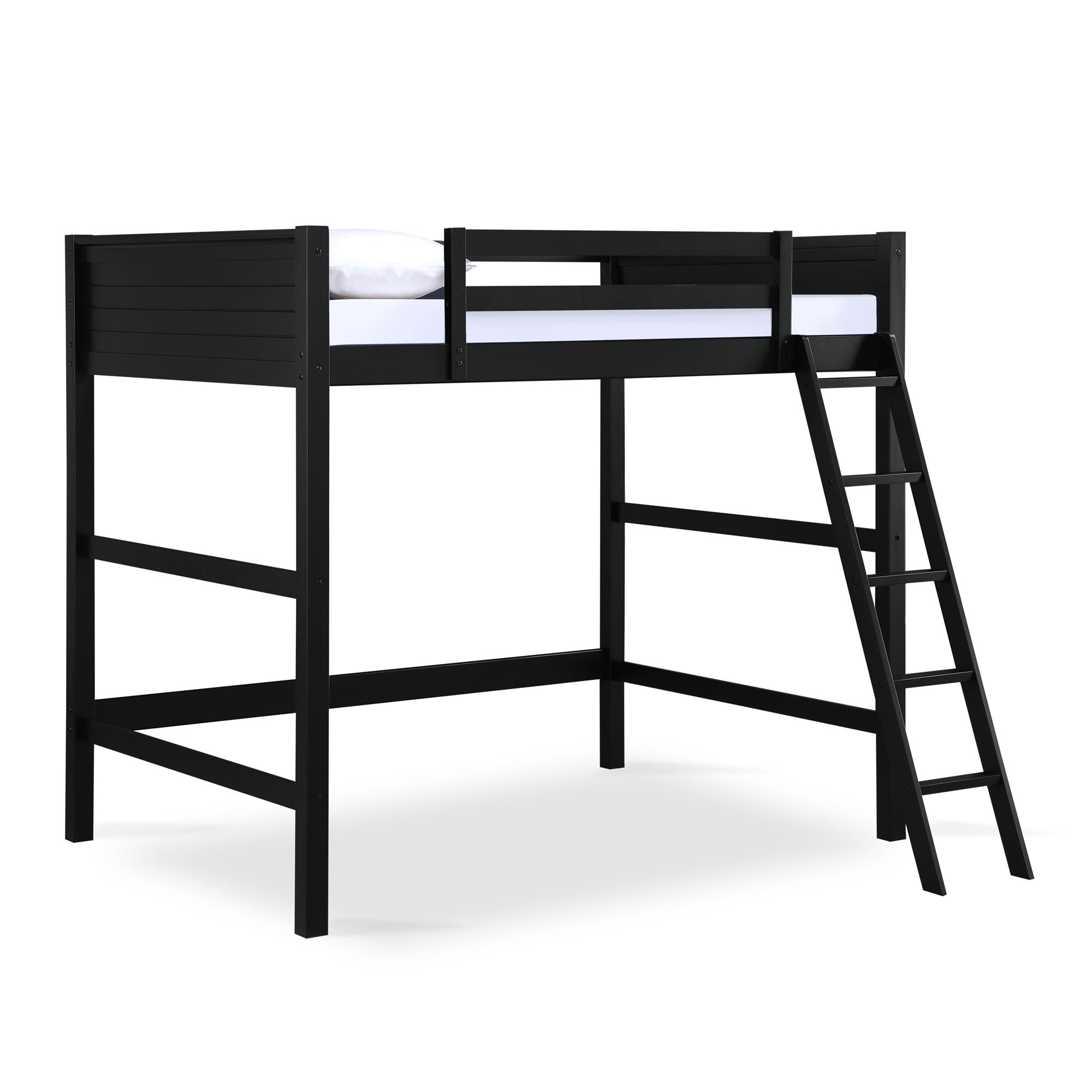 DHP Denver Kids' Loft Bed - Black - Full