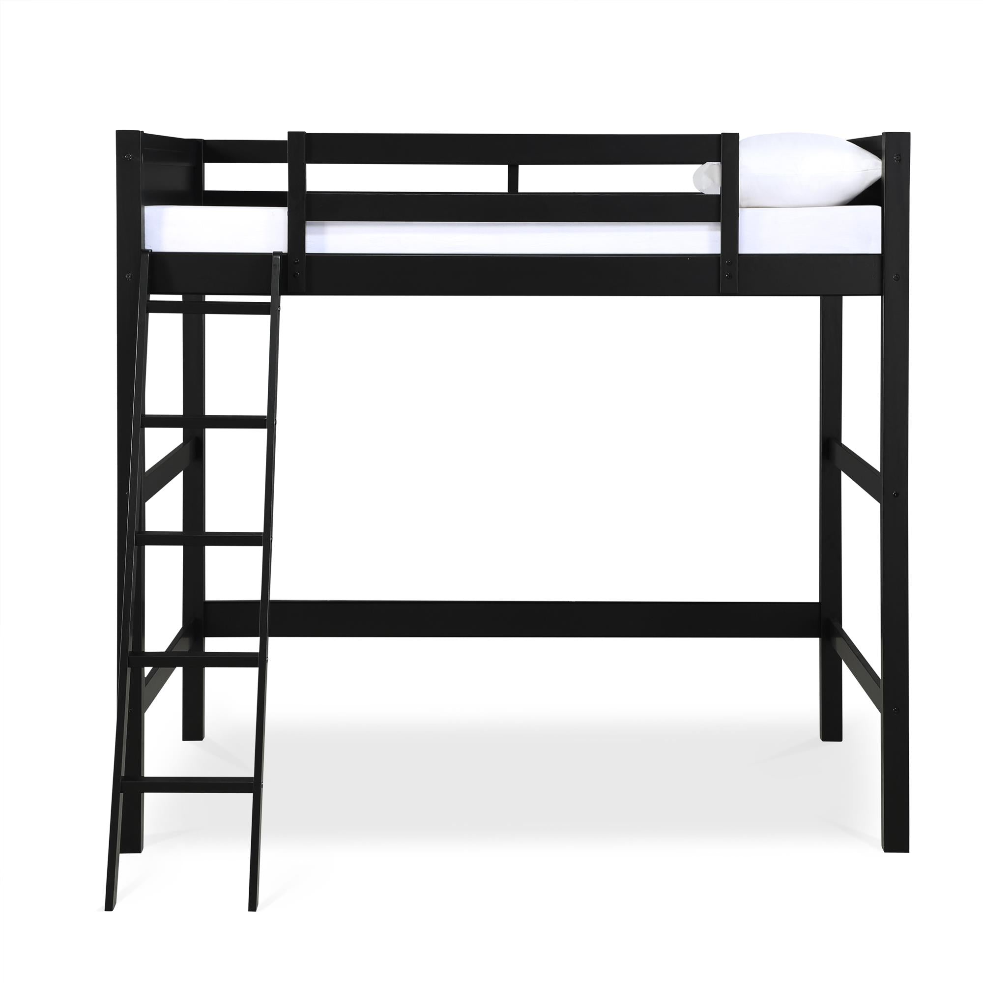 DHP Denver Kids' Loft Bed - Black - Full