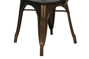 DHP Fusion Stackable Dining Chairs, Set of 2 - Bronze