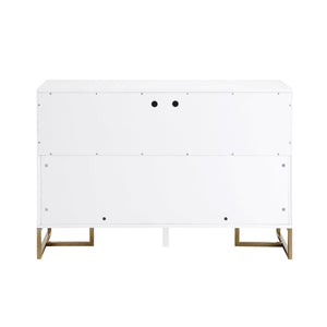 CosmoLiving Herringbone Console Unit - White