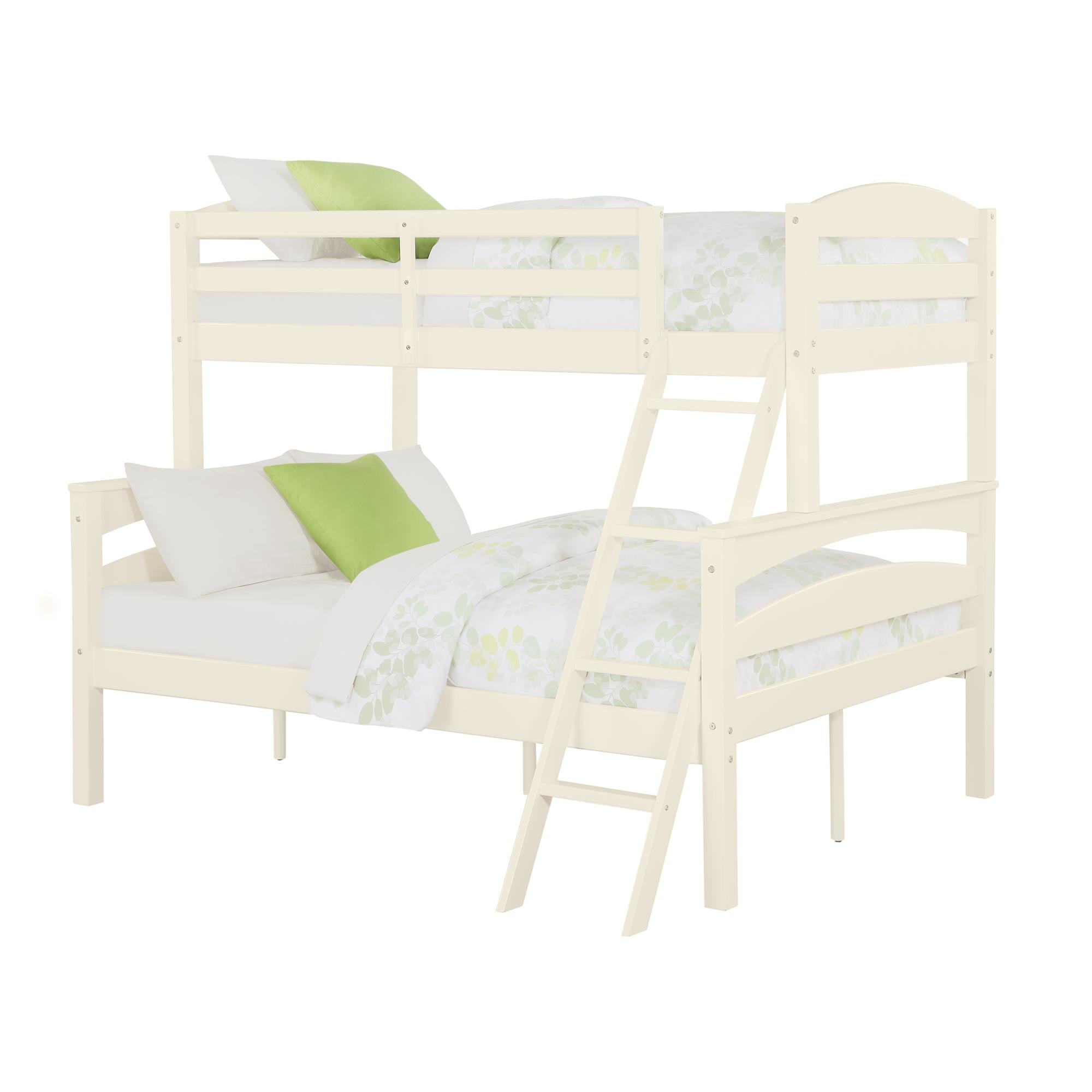 DHP Brady Kids' Wood Bunk Bed - White