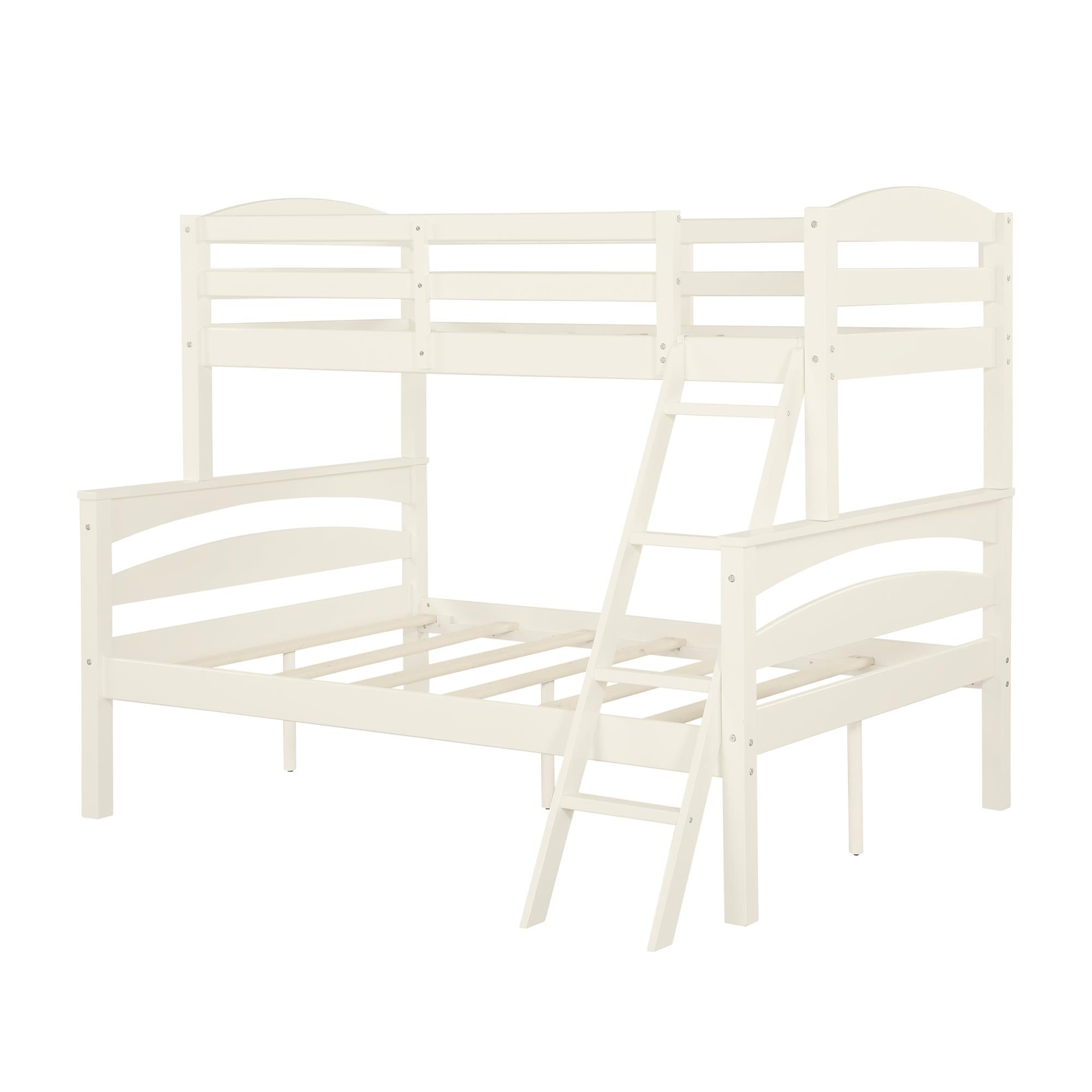 DHP Brady Kids' Wood Bunk Bed - White