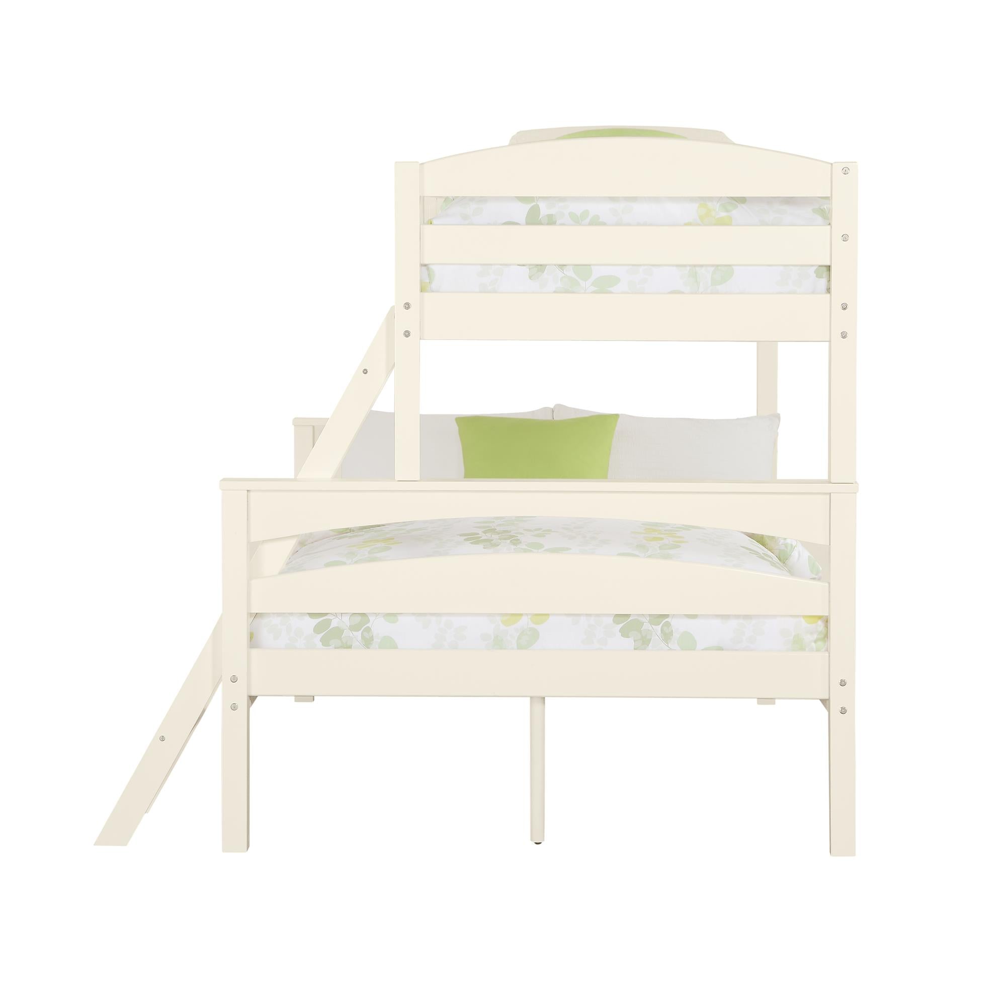 DHP Brady Kids' Wood Bunk Bed - White